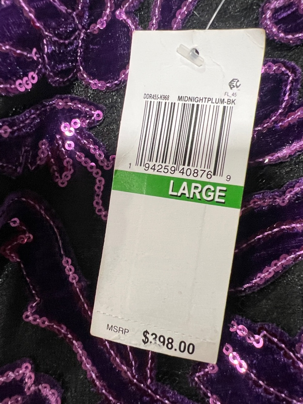 Dress the Population Fernanda Embroidered Floral Strapless Gown Size Large NWT - Picture 8 of 9